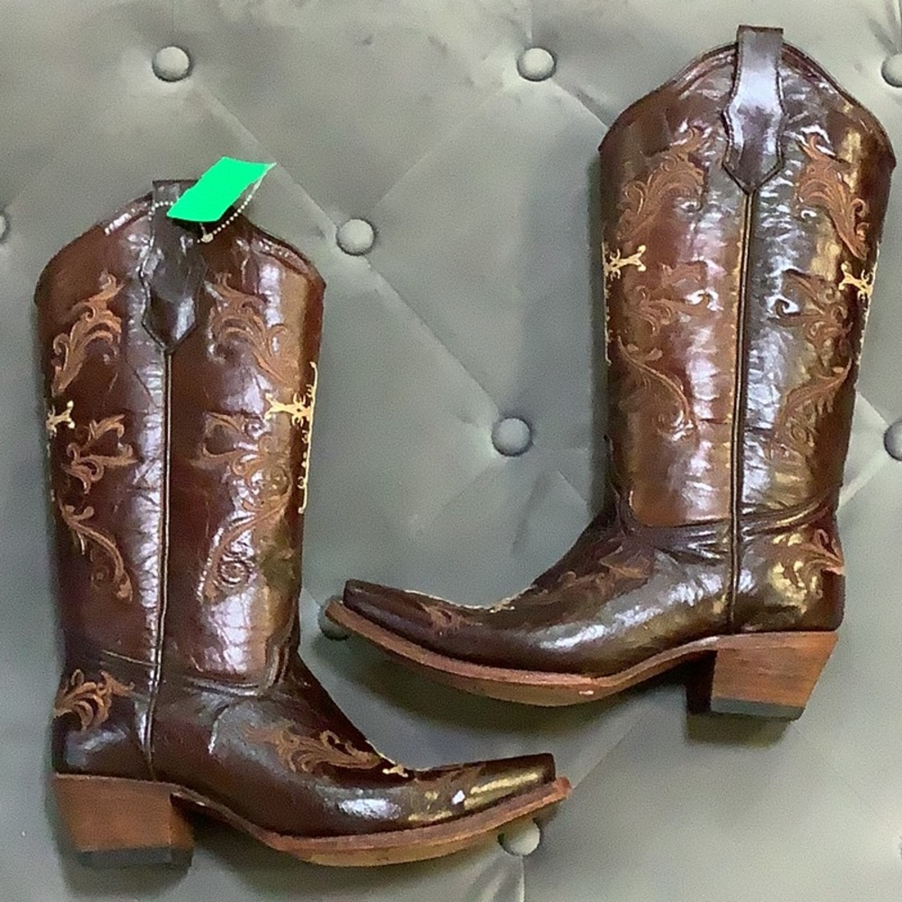 Circle G Brown Boots, Size 7.5